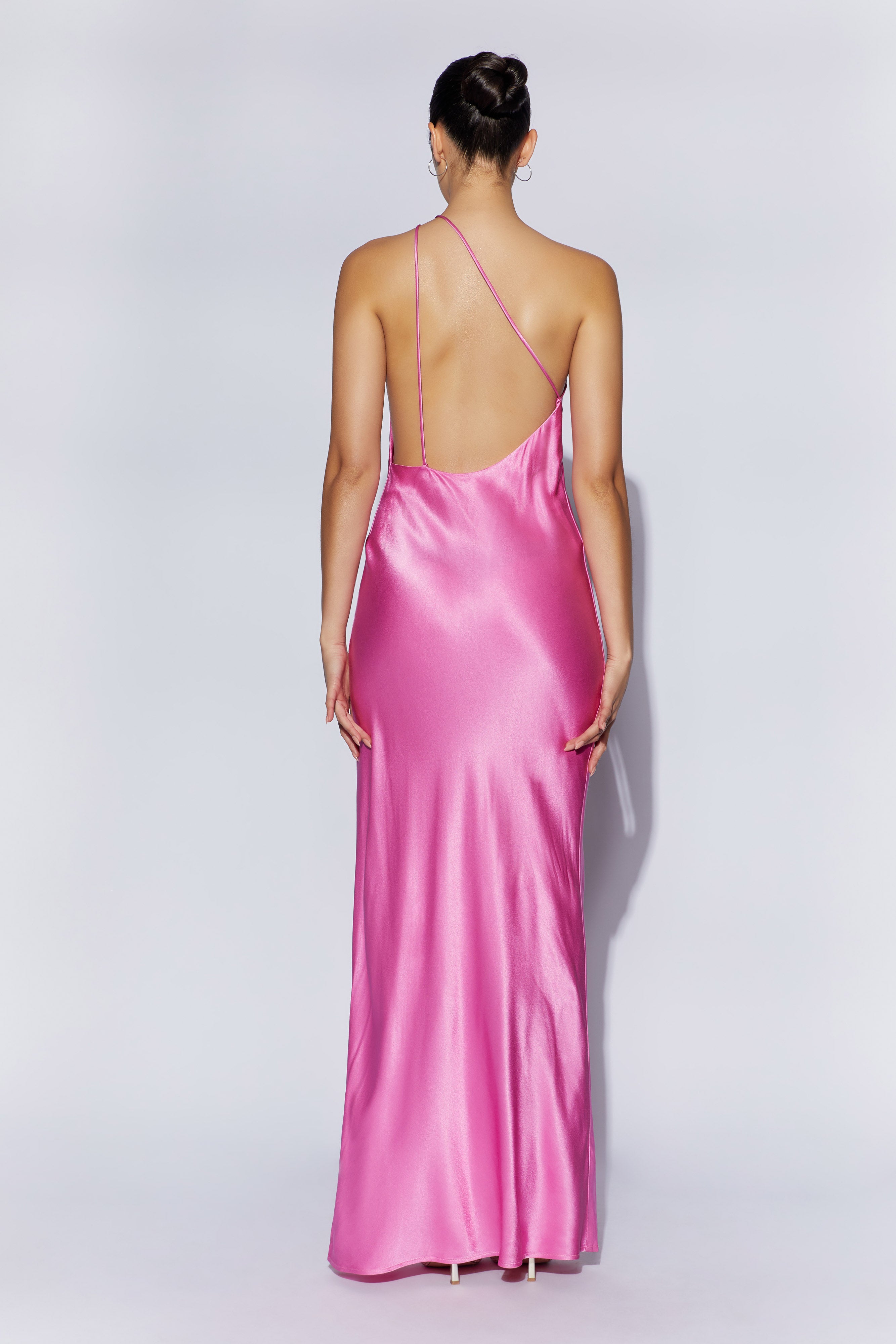 MESHKI Alena One Shoulder Maxi Dress - Pink